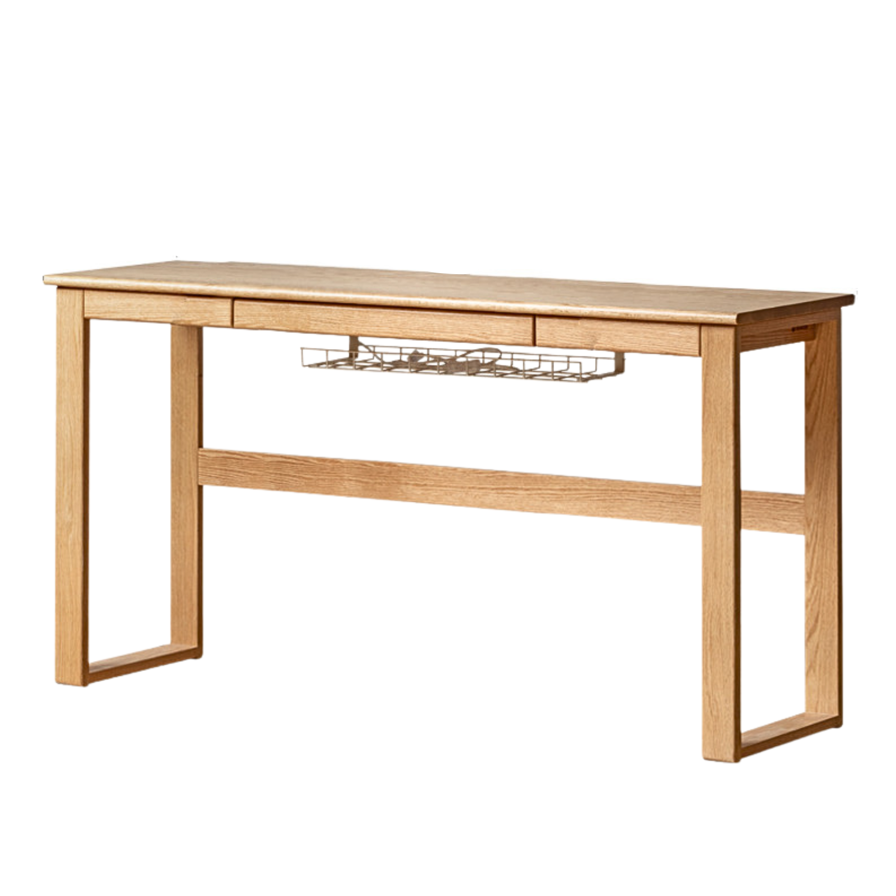Oak, Poplar, Beech Solid Wood Long Narrow Desk