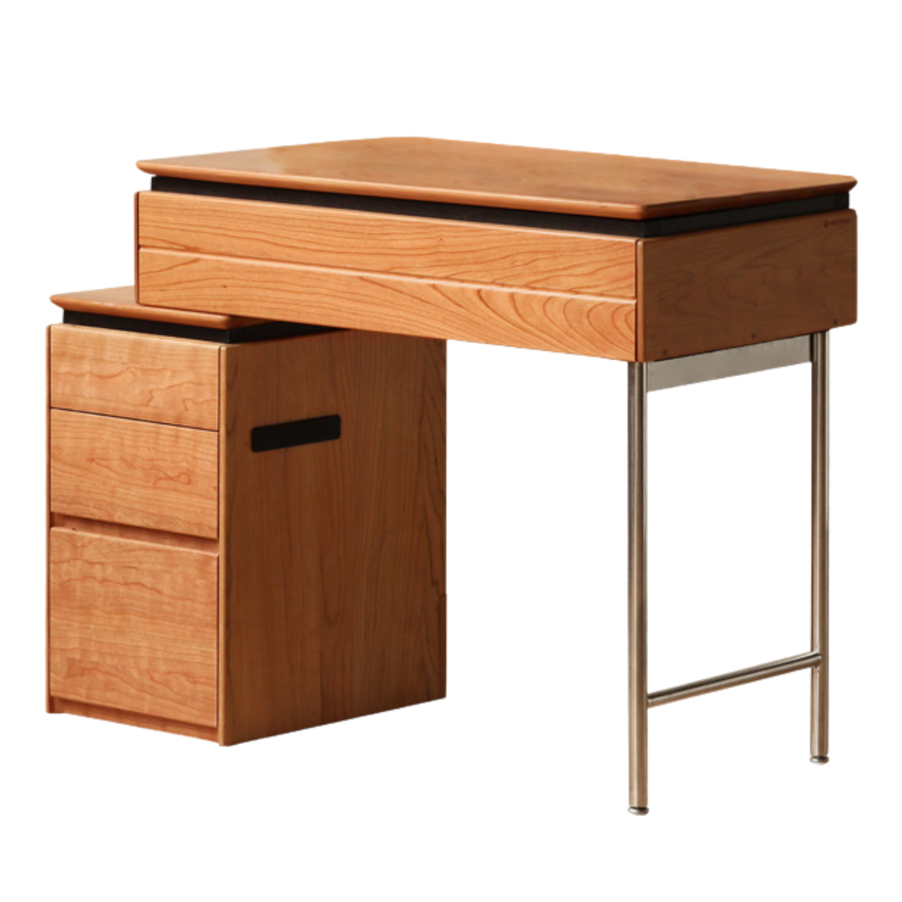 Cherry Solid Wood Retractable Dressing Table.