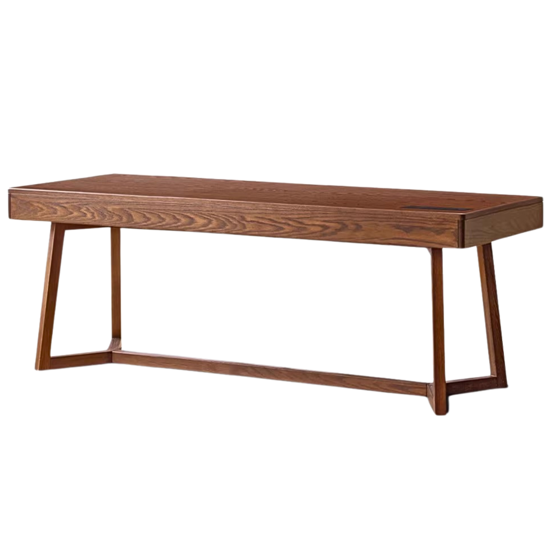 Black Walnut, Oak Solid Wood Italian Light Luxury Office Desk