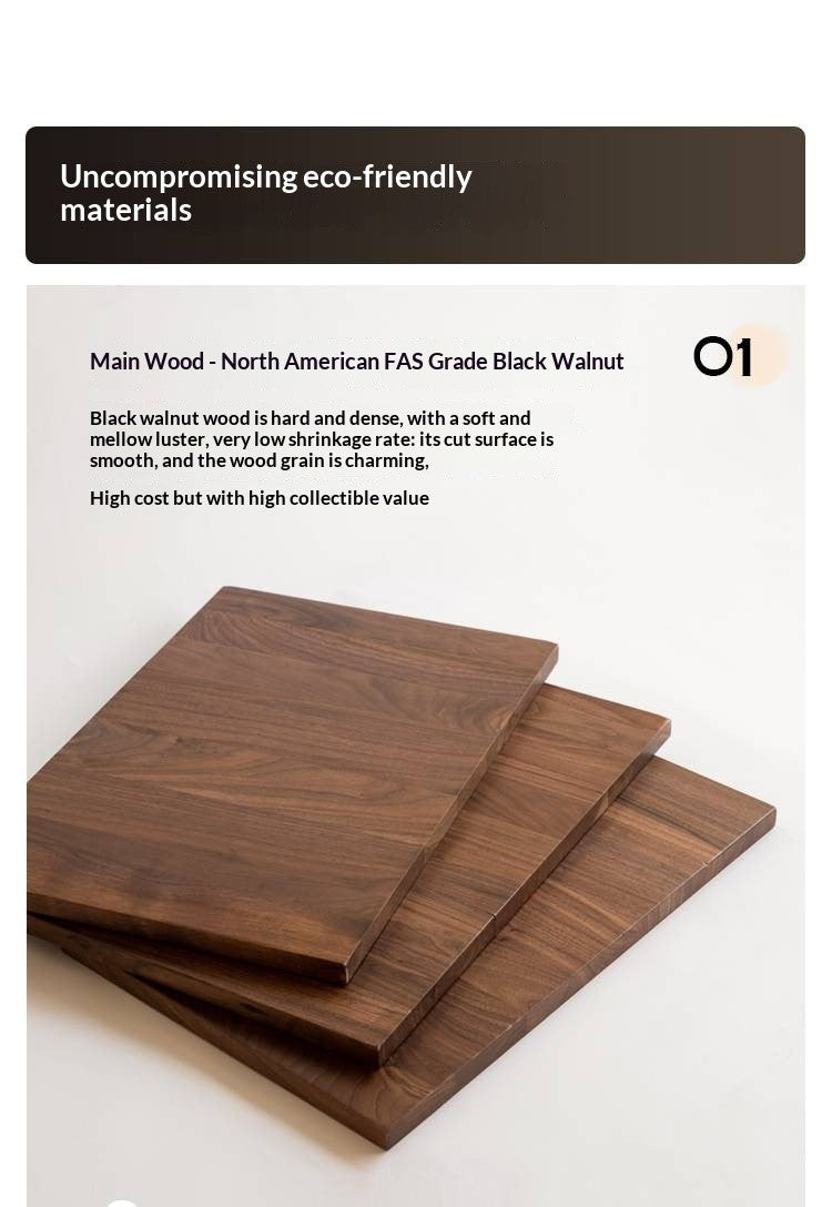 Set 4 pcs Black Walnut, White Ash, Ash, Oak, Sandalwood Solid Wood Dining Chair High Back