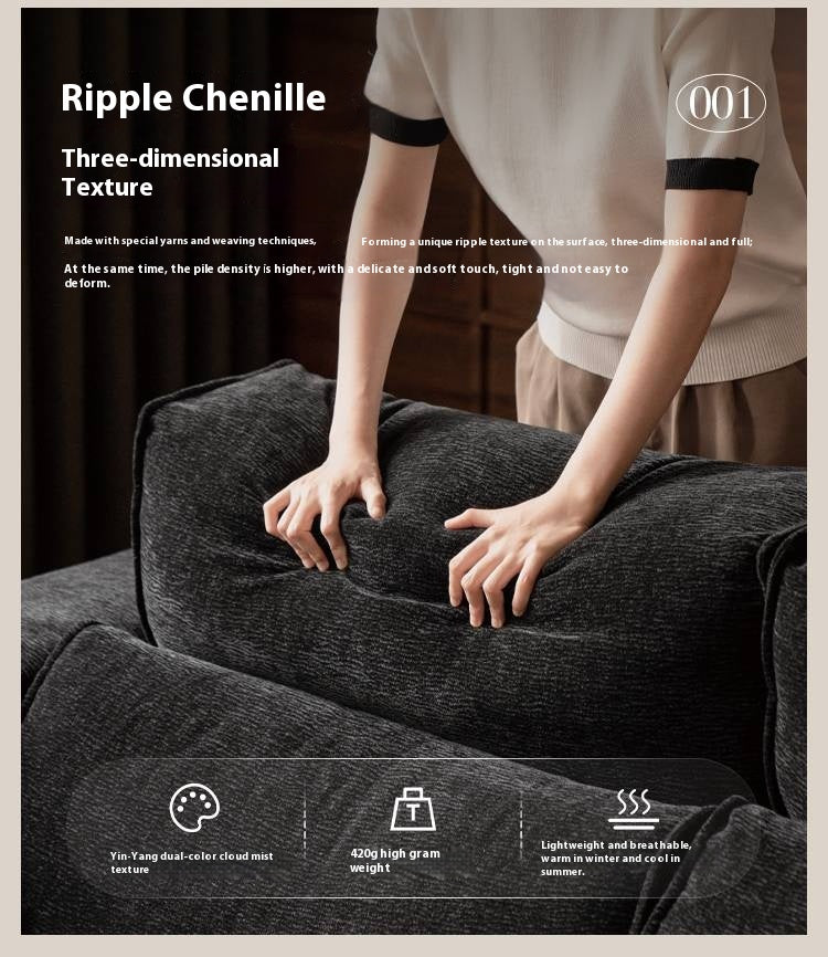 Fabric Modern Style chenille tofu block Sofa