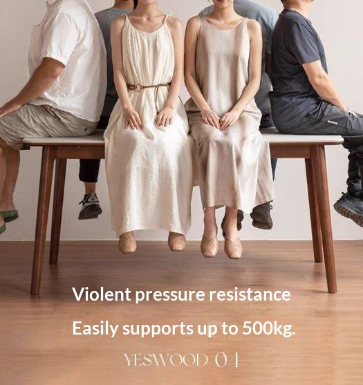 Beech Solid Wood Rock Board Dining Table