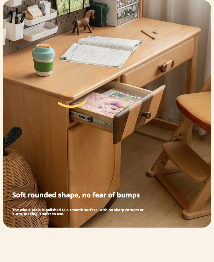 Beech Solid Wood Children's Study Table.