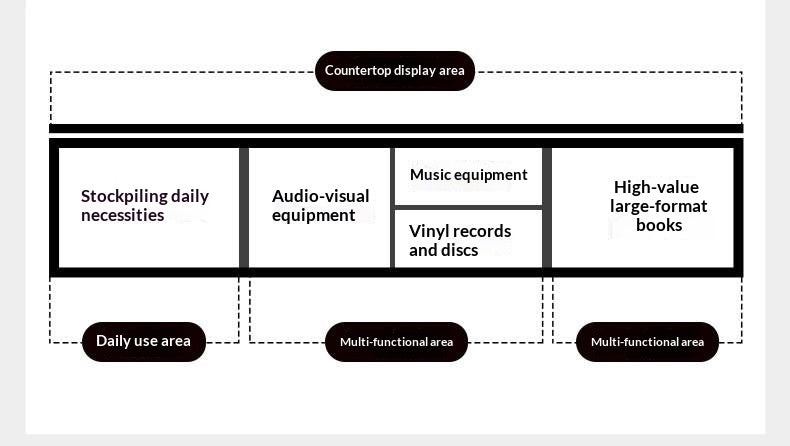 Oak Solid Wood TV Stand with Modern Minimalist Storage Design