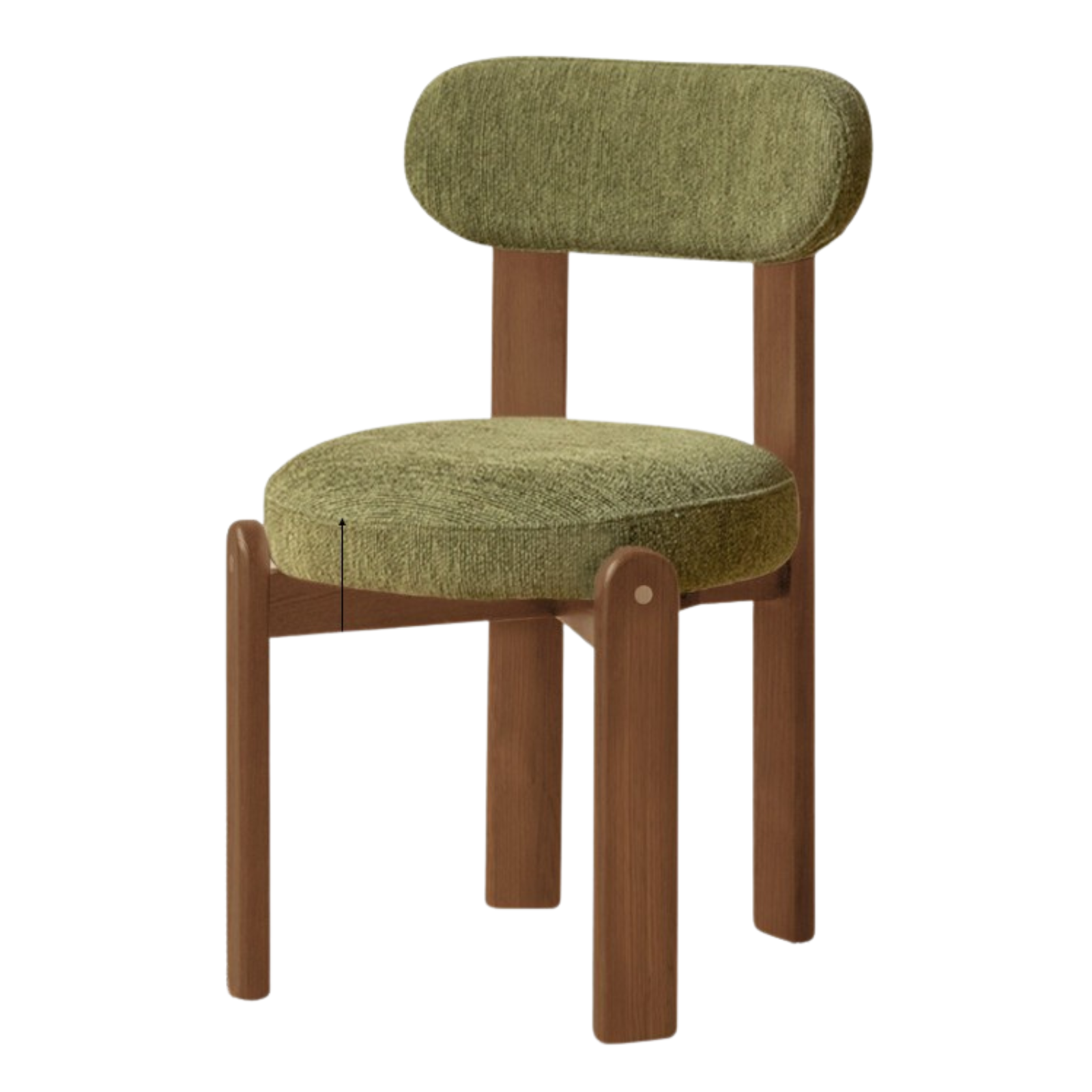 Set 4pcs Beech, Rubberwood, Black Walnut, Cherry Solid Wood French Antique Style Chair