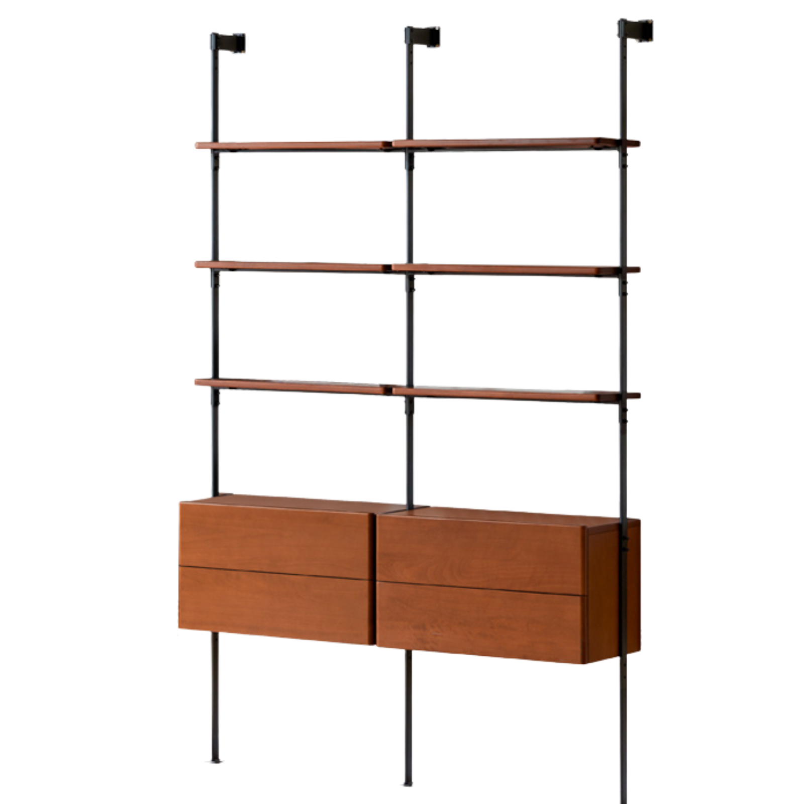 Poplar Solid Wood Bauhaus Bookshelf
