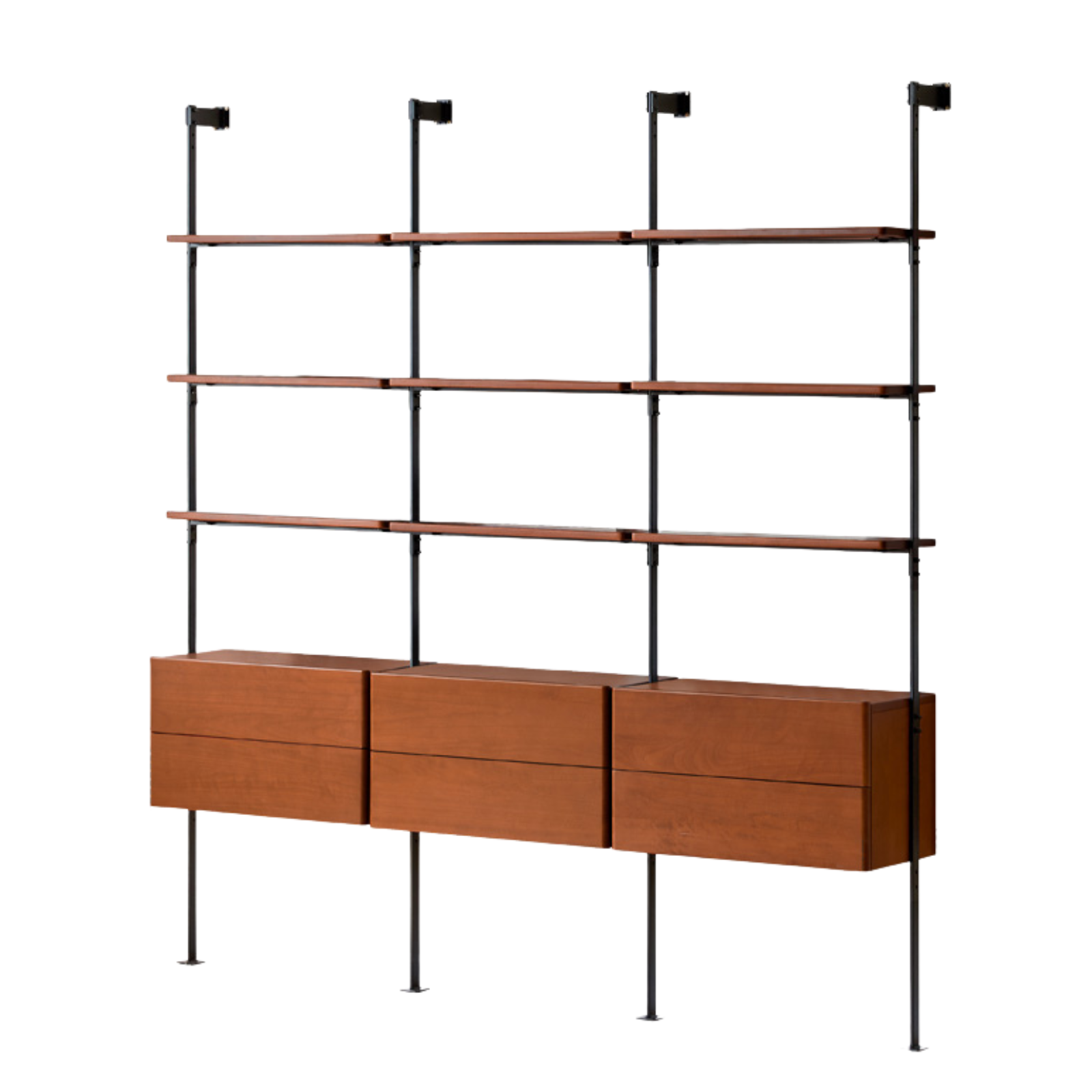 Poplar Solid Wood Bauhaus Bookshelf