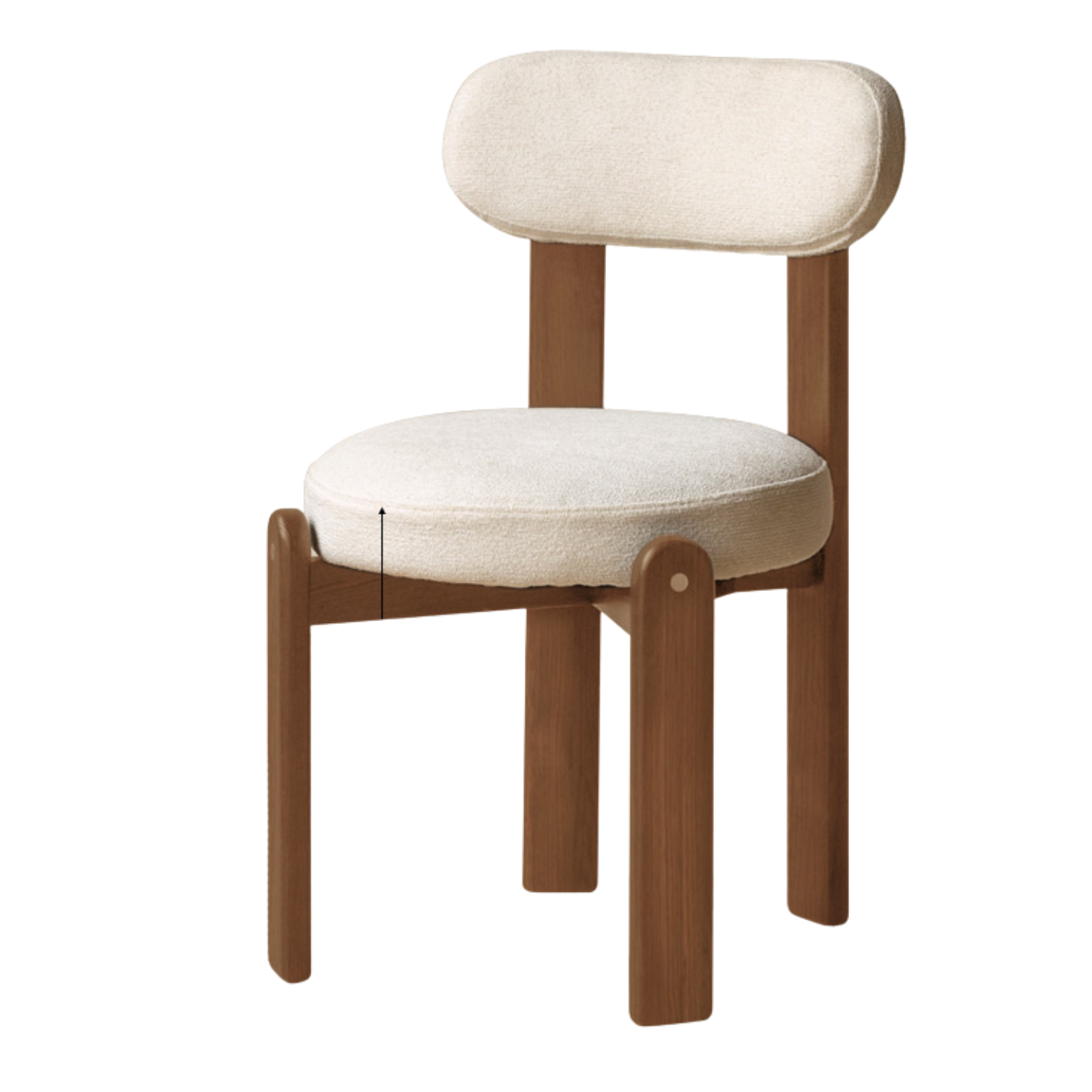 Set 4pcs Beech, Rubberwood, Black Walnut, Cherry Solid Wood French Antique Style Chair