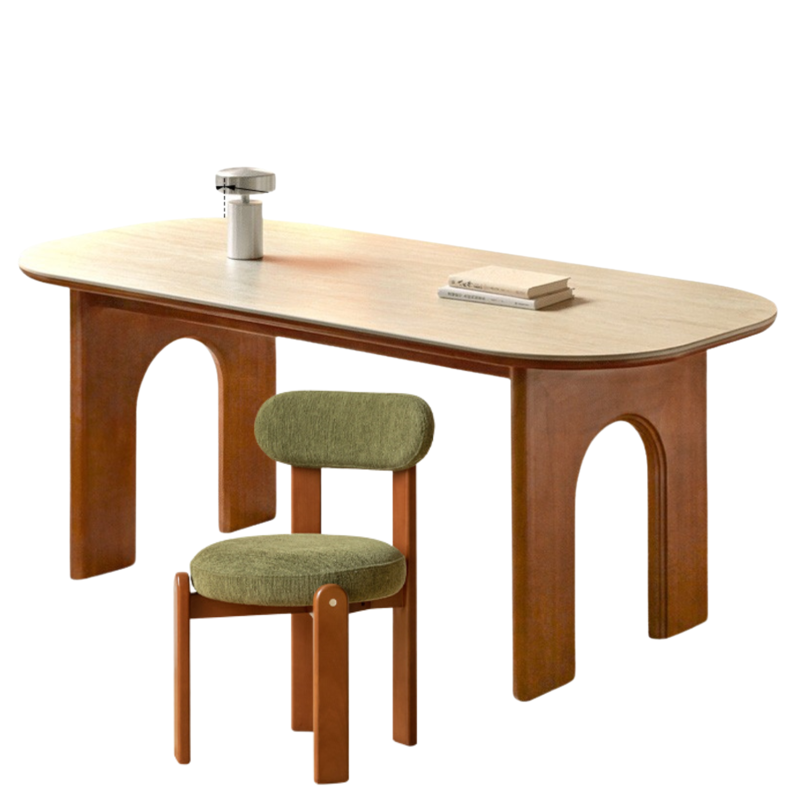 Poplar Solid Wood Rock French Retro Dining Table