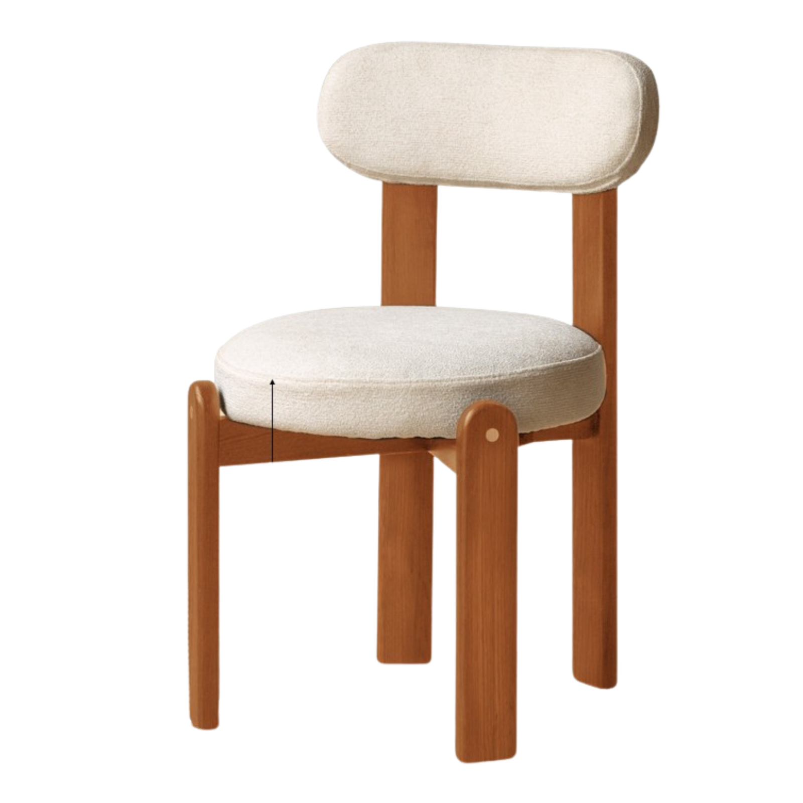 Set 4pcs Beech, Rubberwood, Black Walnut, Cherry Solid Wood French Antique Style Chair