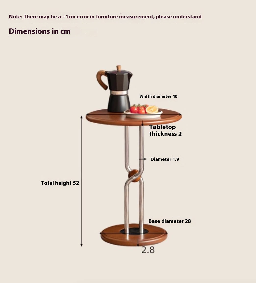 Poplar Solid Wood Bauhaus Side Table