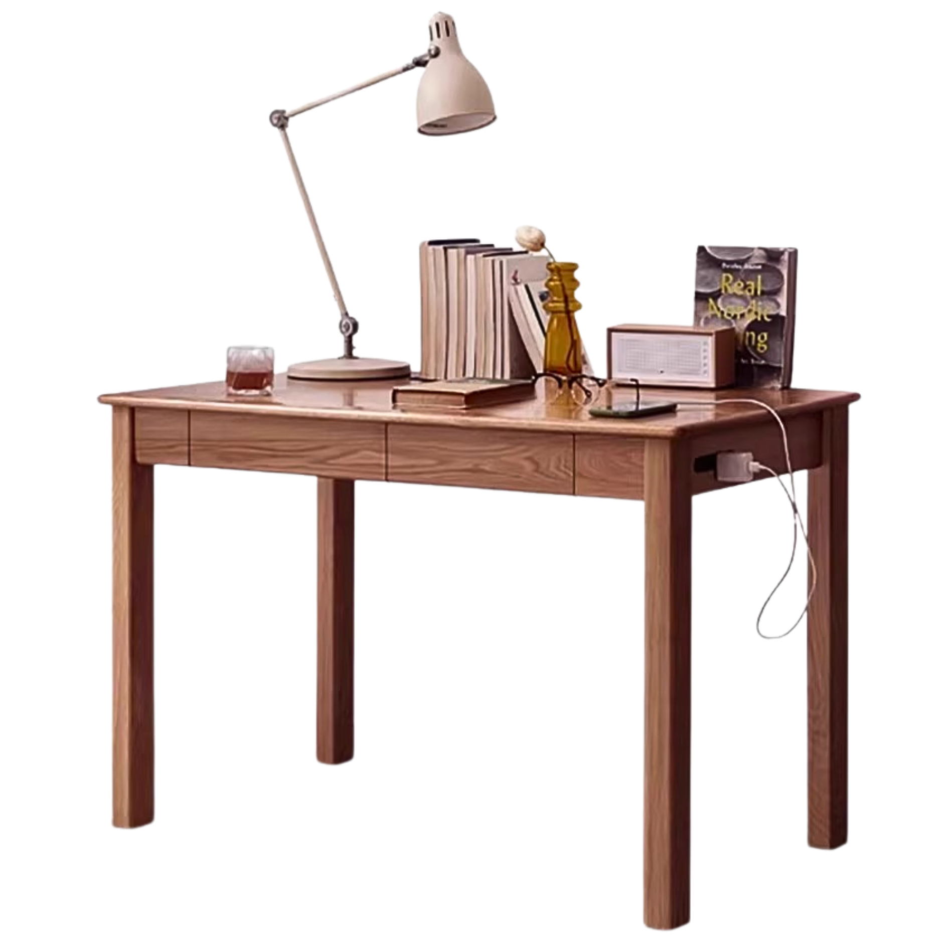 Black Walnut ,Oak, Ash, Sandalwood Solid Wood Office Desk