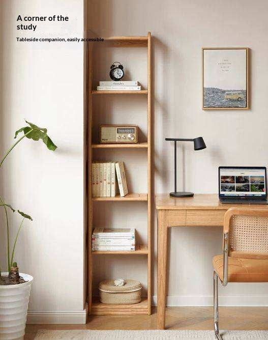 Oak, Beech Solid Wood, Solid RubberWood Ultra Thin Storage Rack
