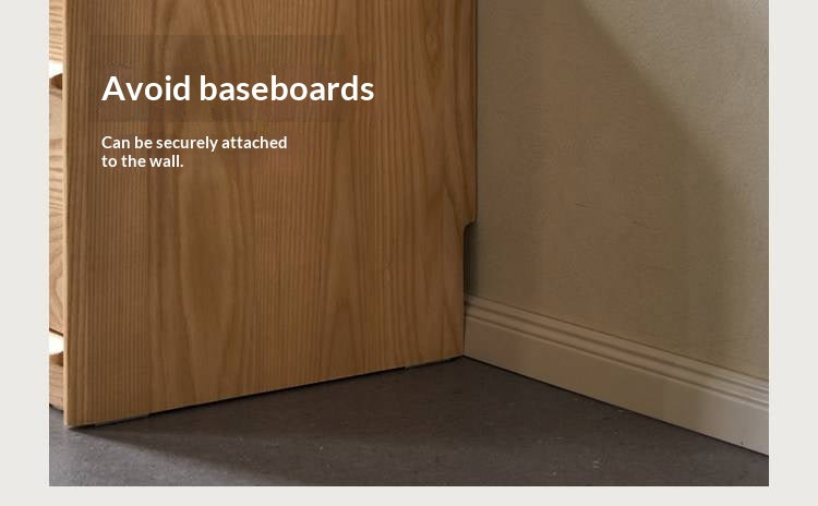 Ash Solid Wood Wabi-Sabi Style TV Cabinet