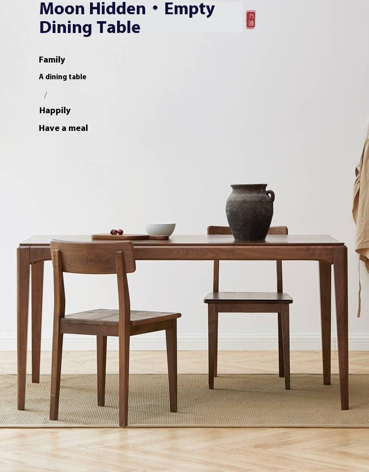 Black Walnut, Ash Solid Wood Modern Light Luxury Nordic Dining Table