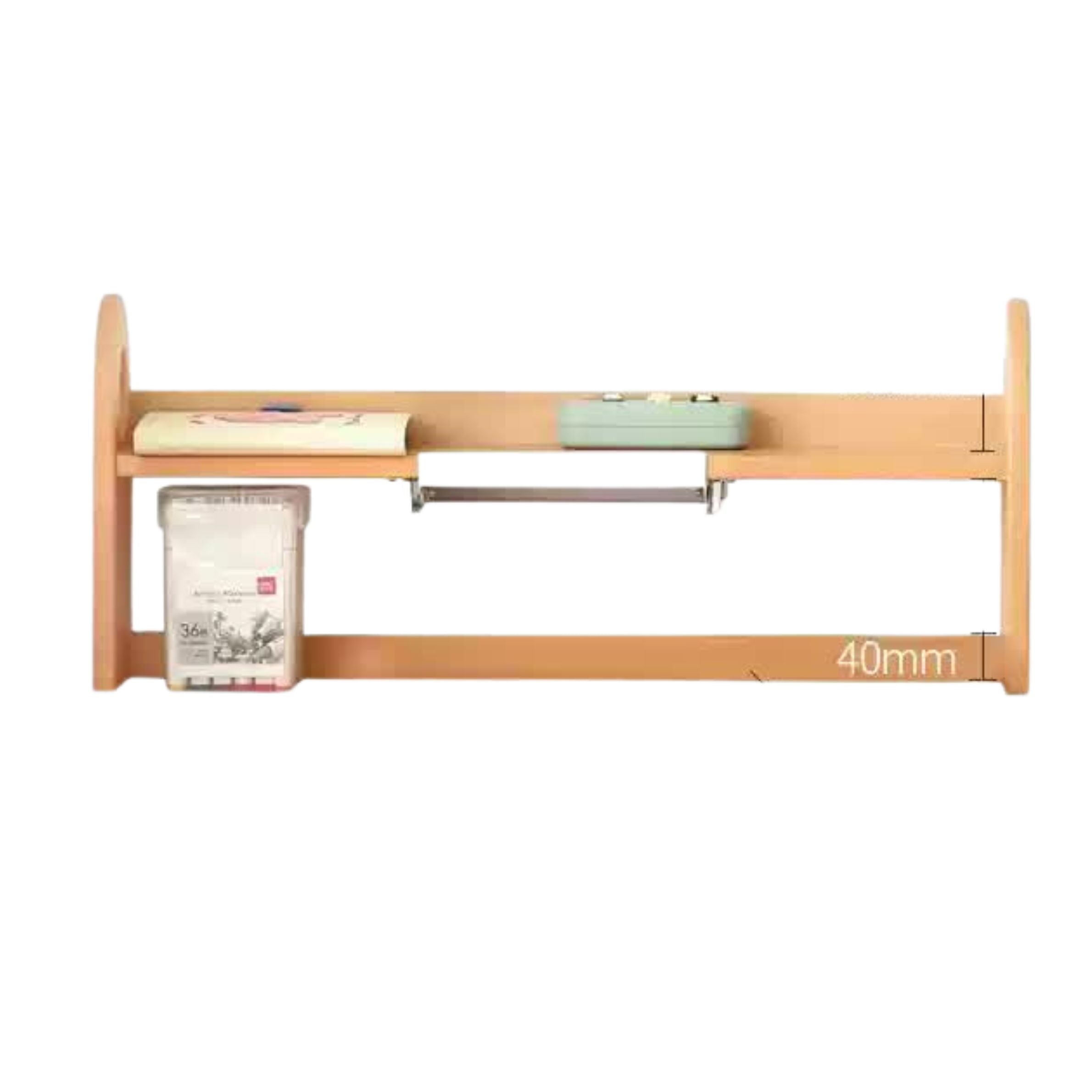 Beech Solid Wood Modern Bookshelf