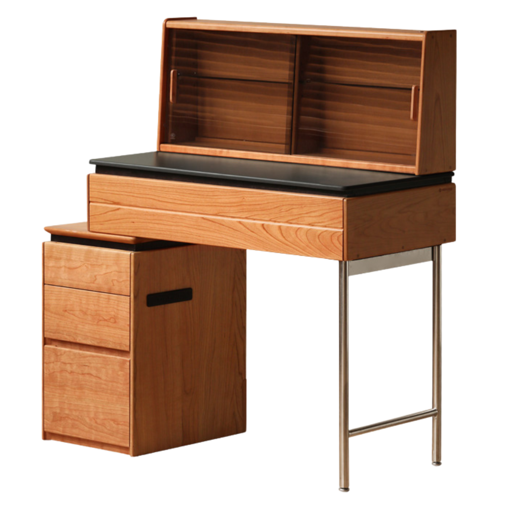 Cherry Solid Wood Retractable Dressing Table.