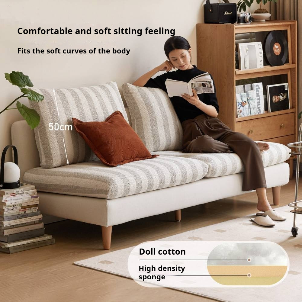 Beech, Fabric Cotton And Linen Sofa