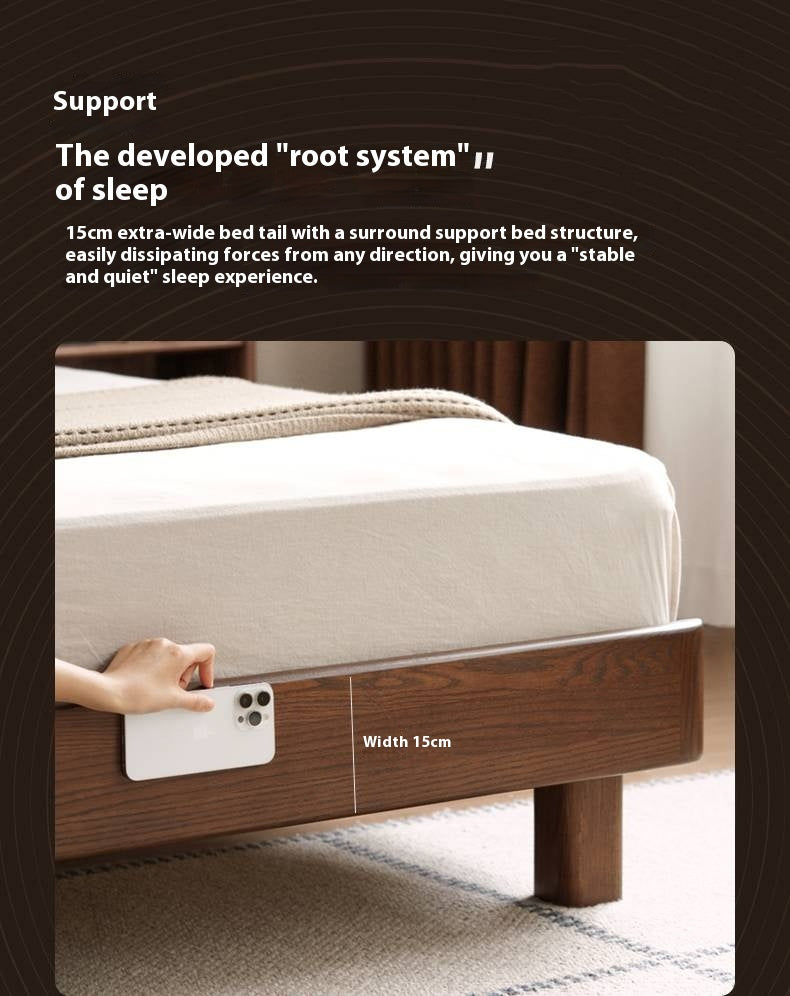 Oak Solid Wood Modern Bed