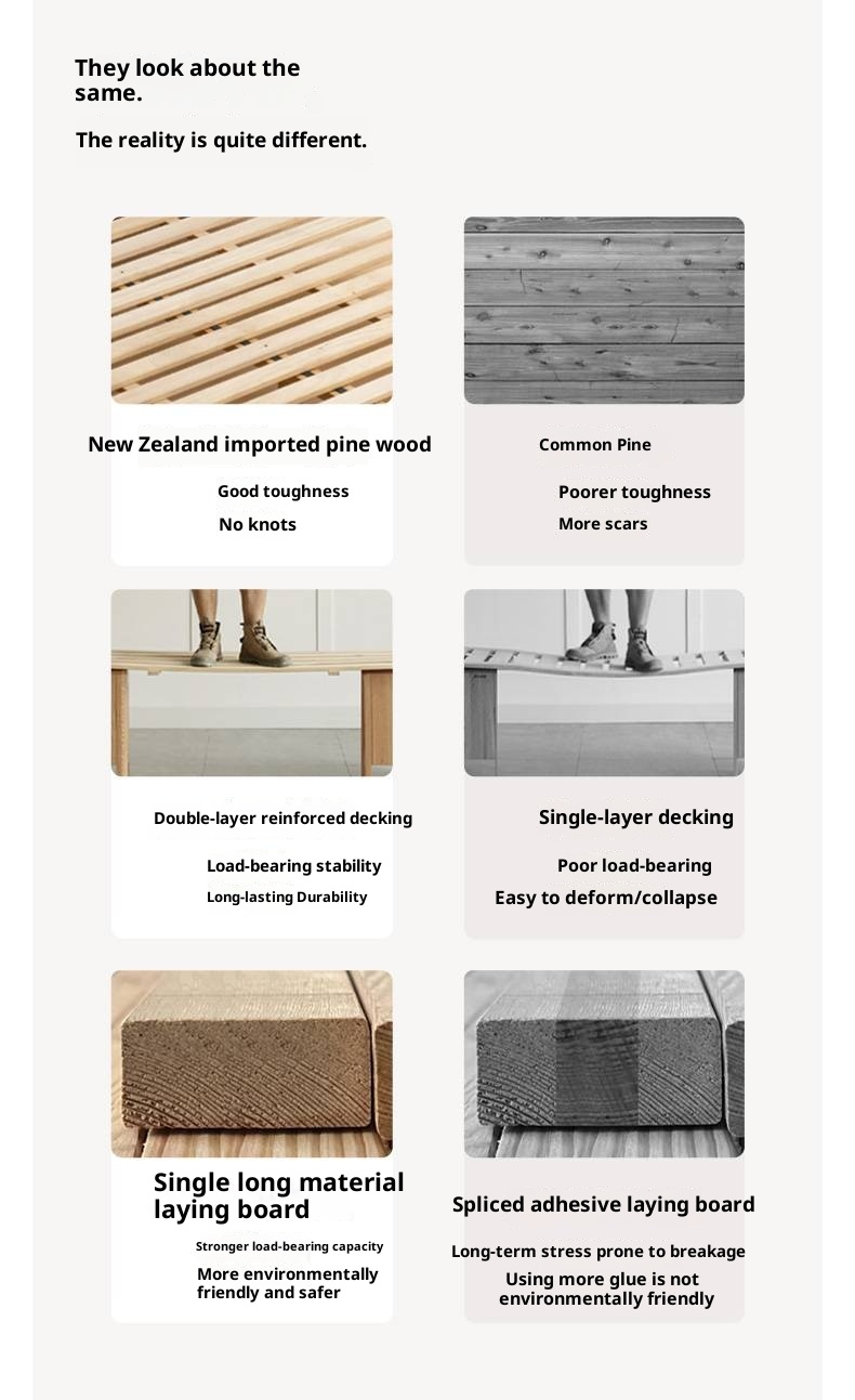 Black Walnut, Teak Solid Wood Luxury Genuine Leather Bed