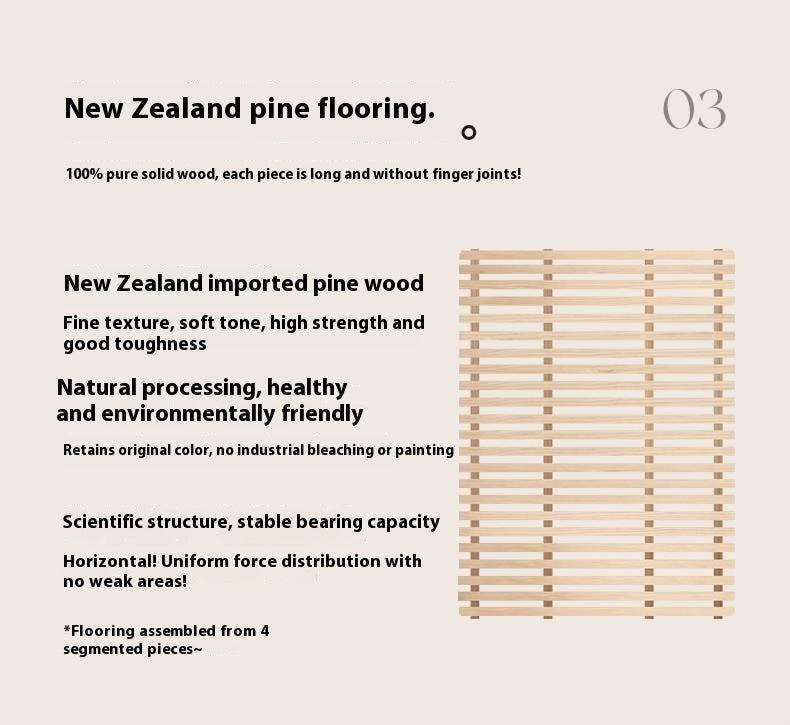 Oak Solid Wood Modern Bed