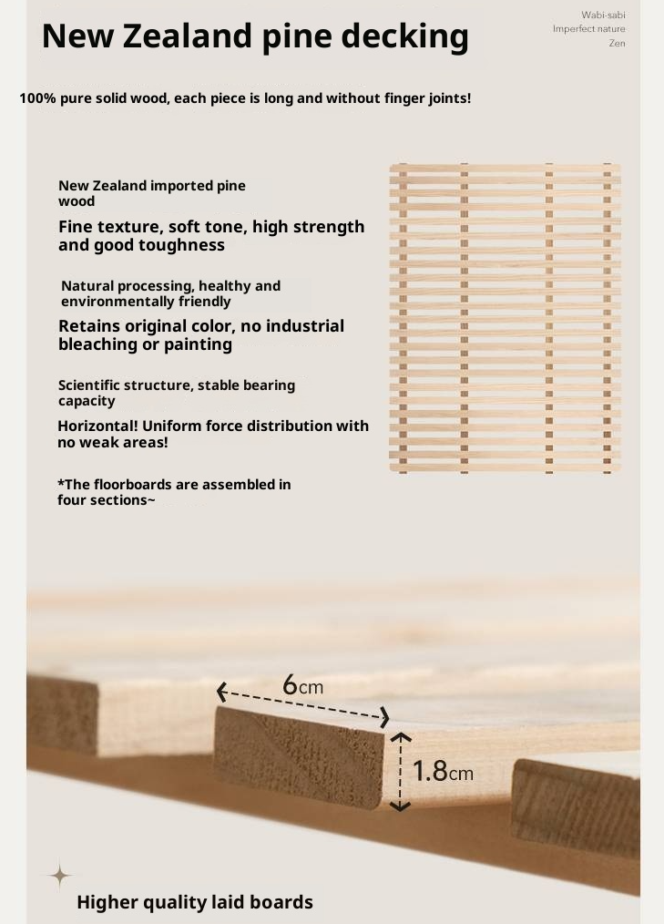 Black Walnut Solid Wood Modern Minimalist Large Bed