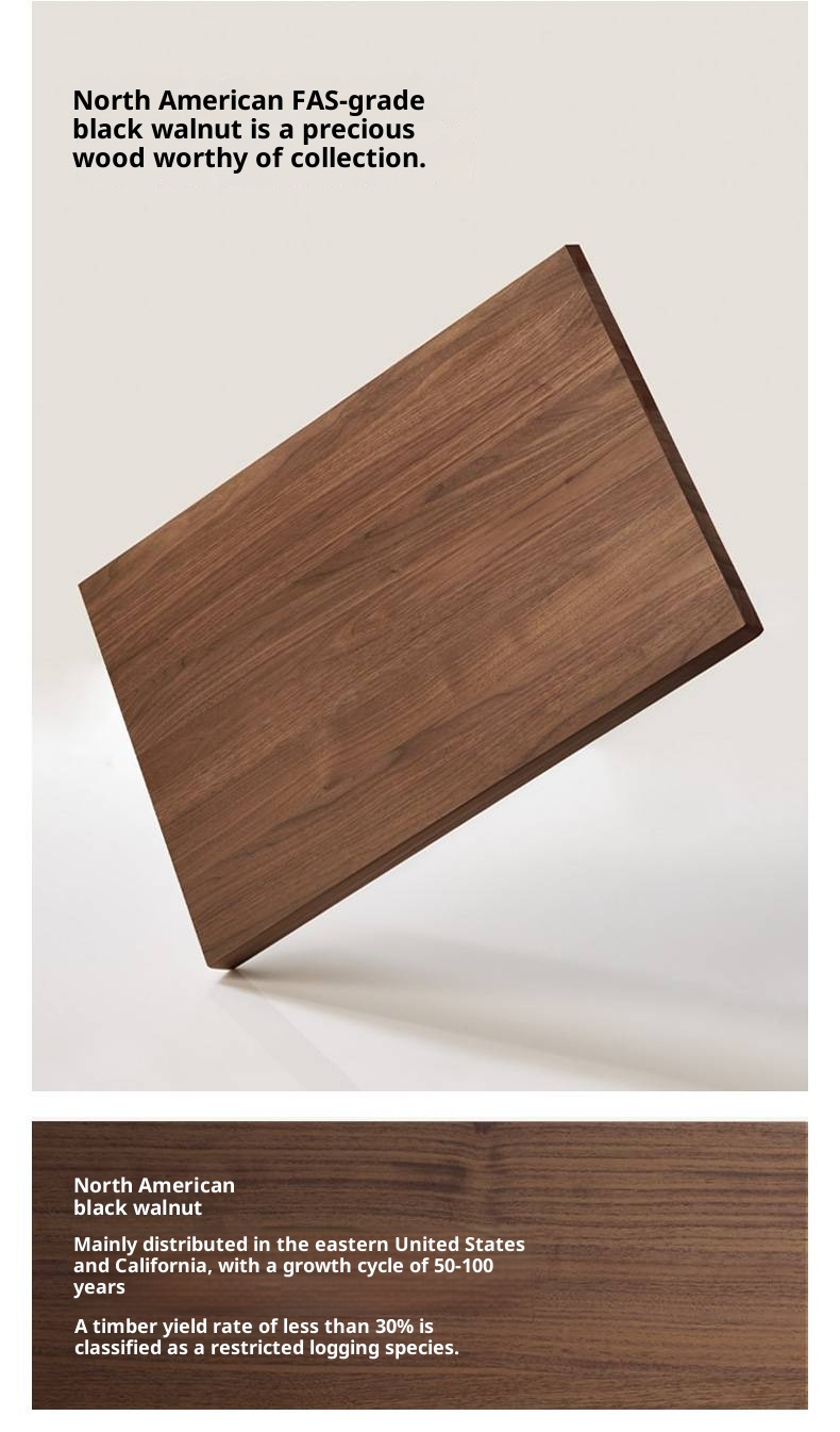 Black Walnut, Teak Solid Wood Luxury Genuine Leather Bed