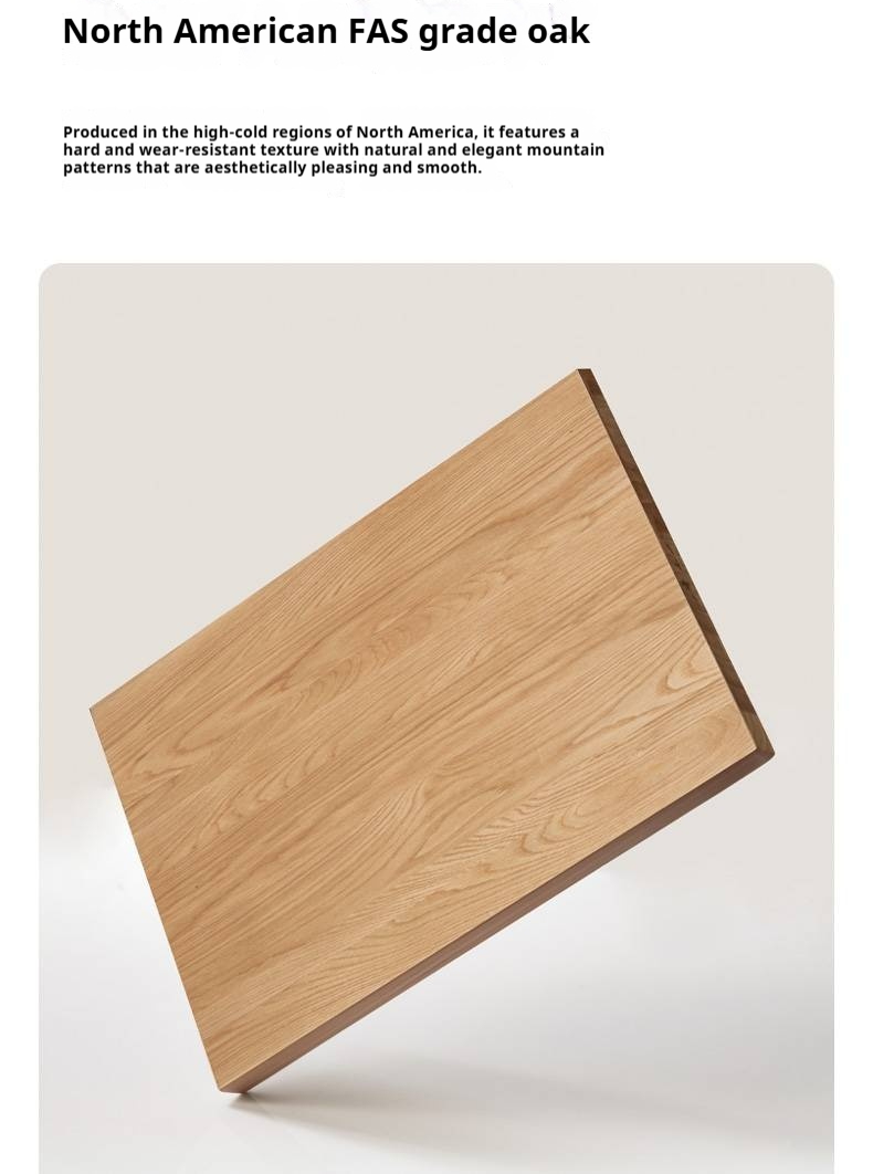 Oak Solid Wood Suspended Bed with Soft Backrest – Piano Key Design