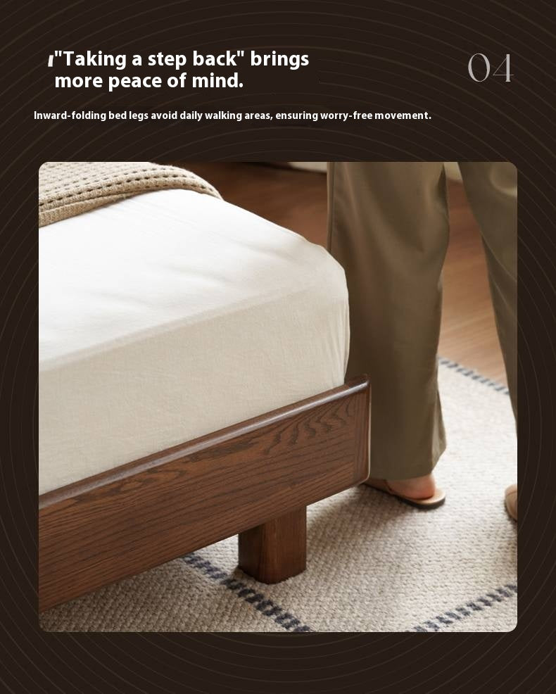 Oak Solid Wood Modern Bed