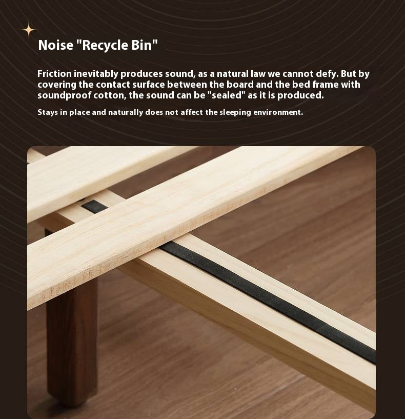 Oak Solid Wood Modern Bed