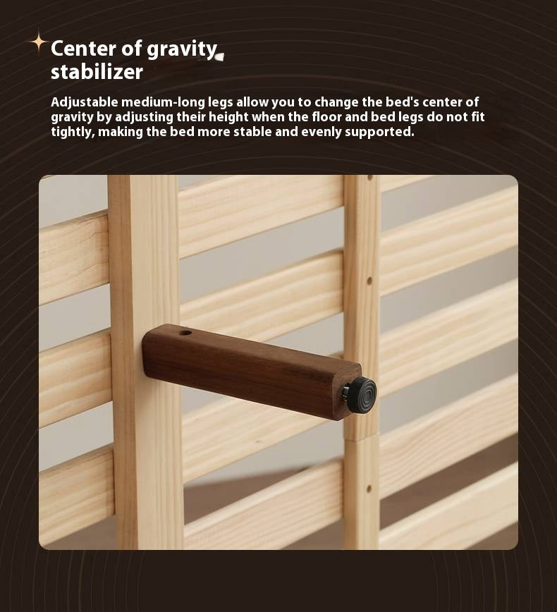Oak Solid Wood Modern Bed