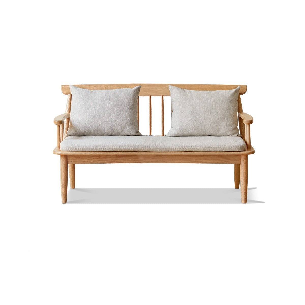 Oak Solid Wood Windsor Sofa Winter/Summer Dual Use.
