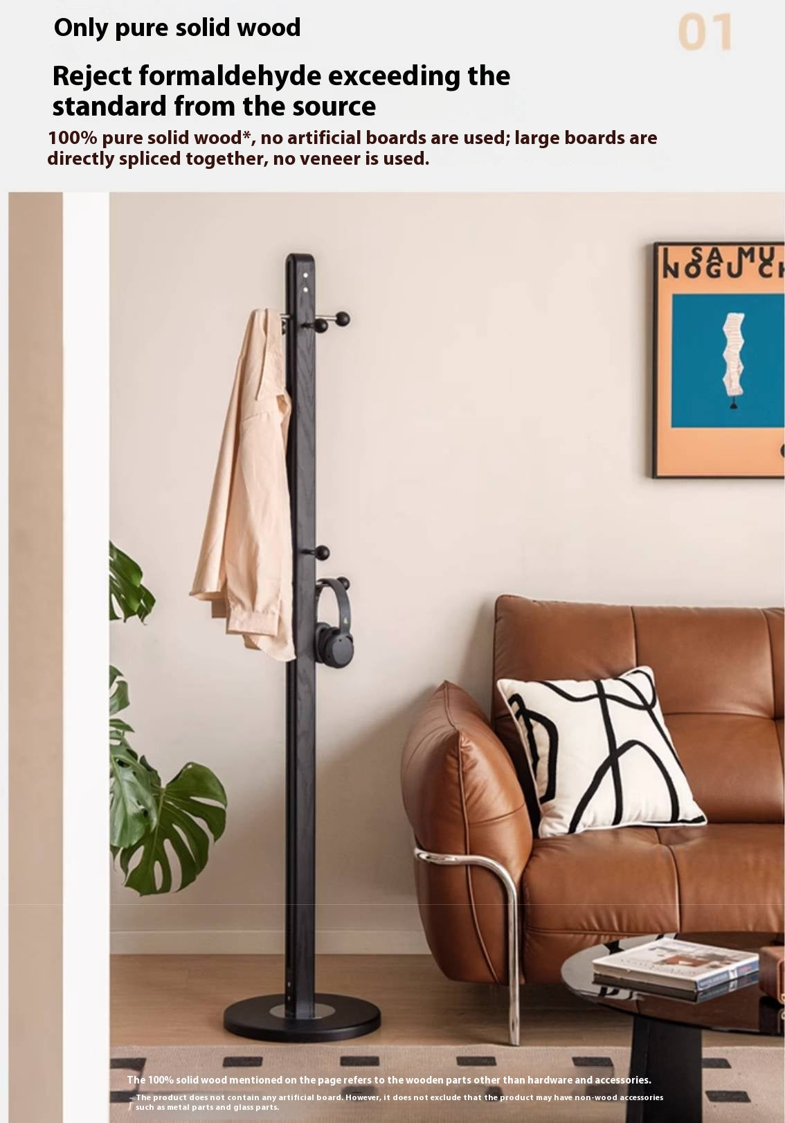 Beech, Ash Solid Wood Medieval Style Hanger