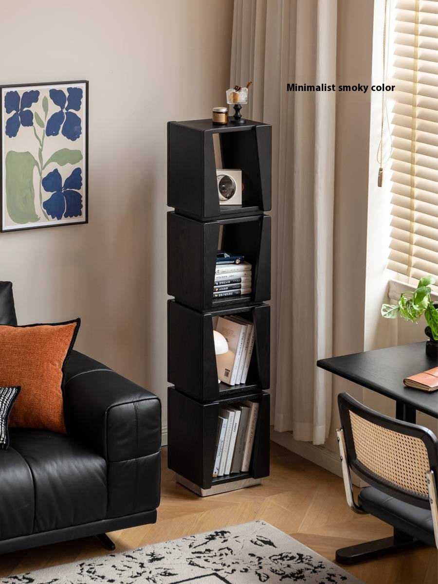Poplar Solid Wood Bauhaus Style Floor Bookshelf