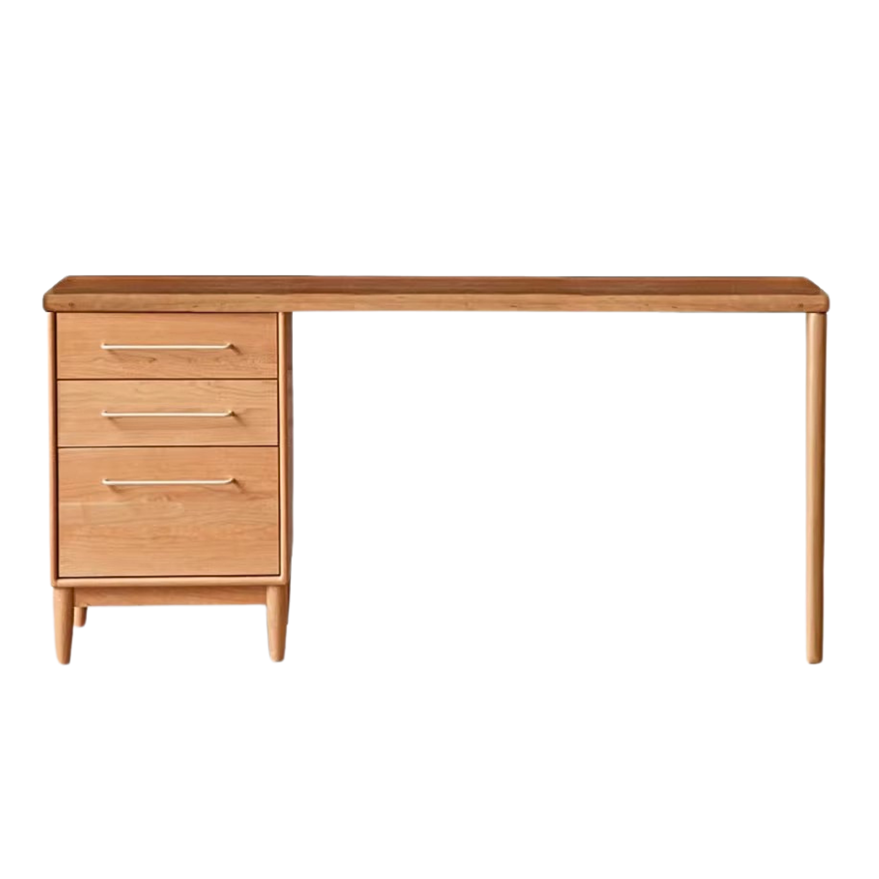 Cherry, Oak Solid Wood, Solid RubberWood Japanese Style Buffet Cabinet