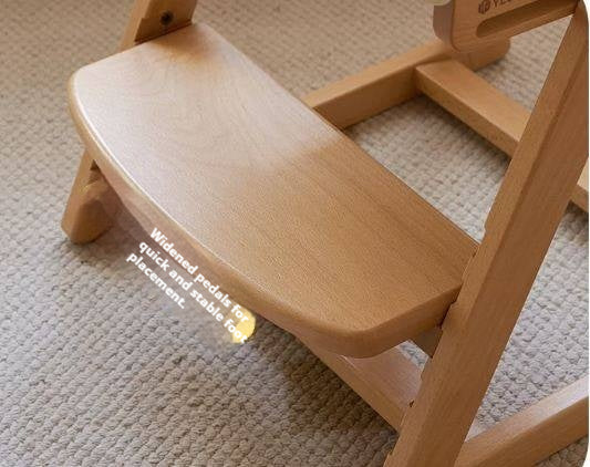Beech Solid Wood Kid's Adjustable Elevating Chair