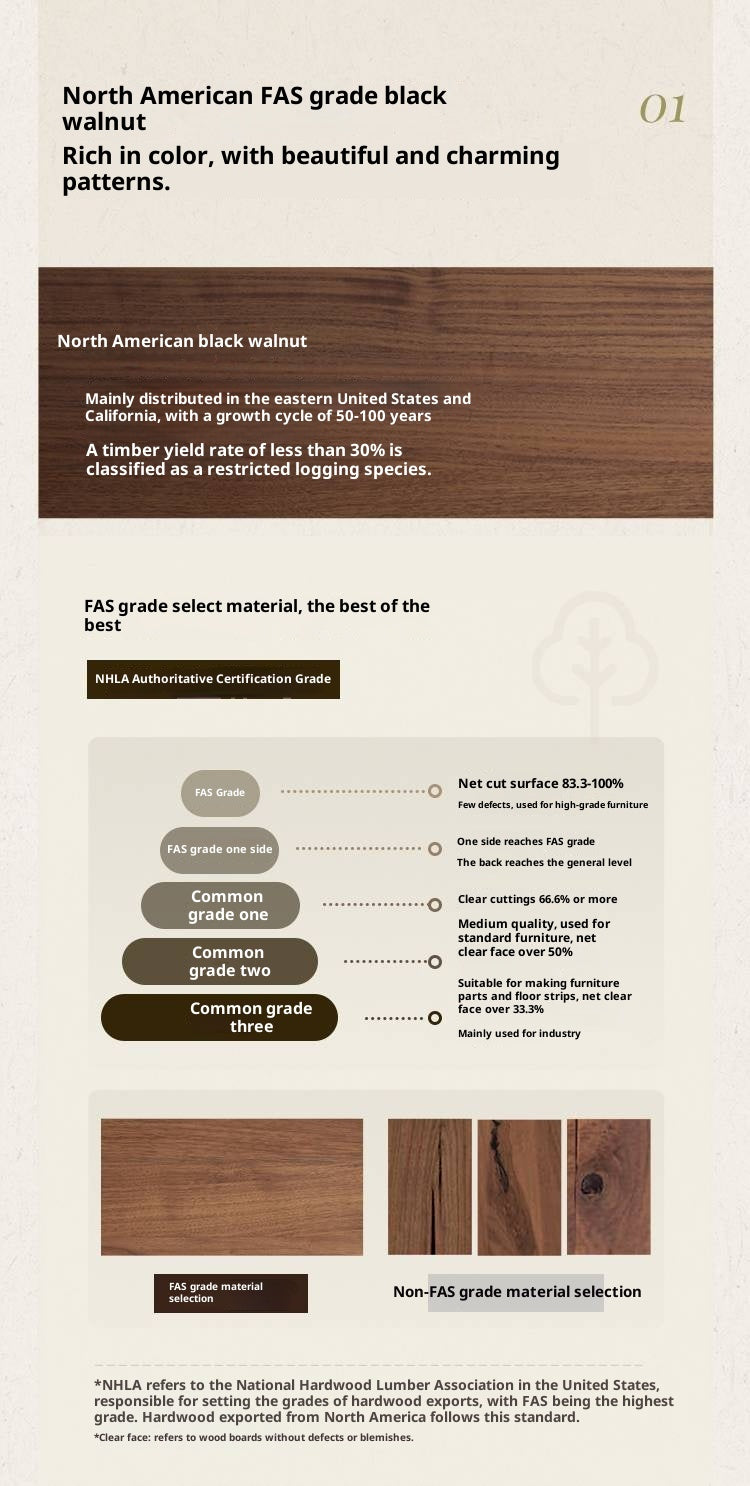 Black Walnut Solid Wood Antique Style Sideboard