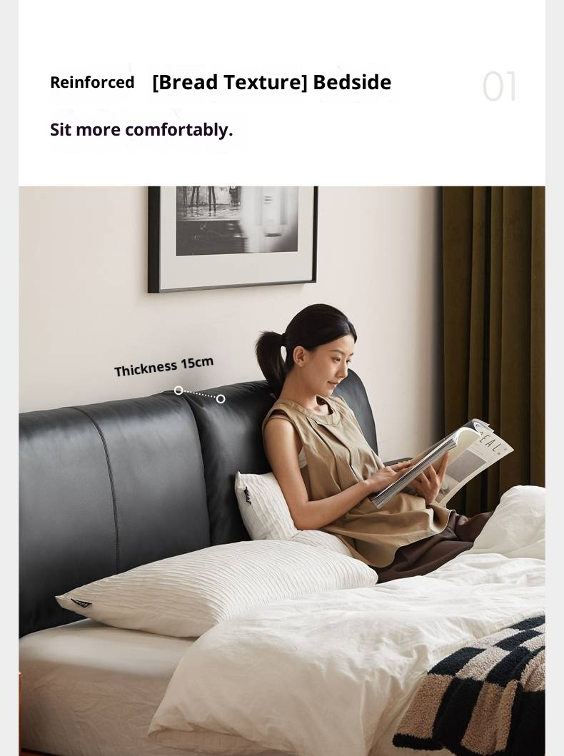 Cherry Solid Wood Box Bed Vintage Style