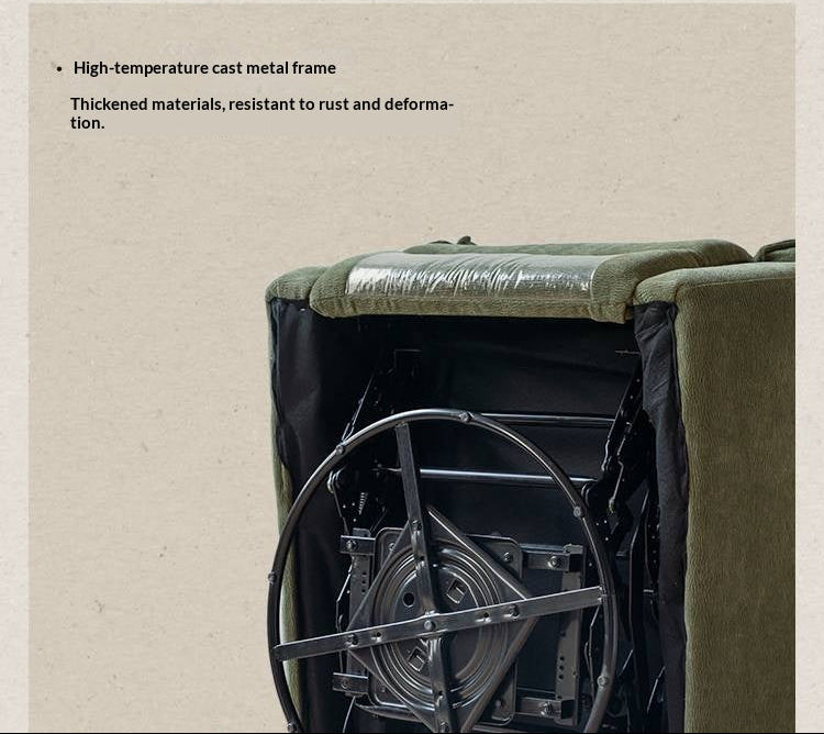 Swivel Rocker Recliner Chair with Tufted Pillow Back