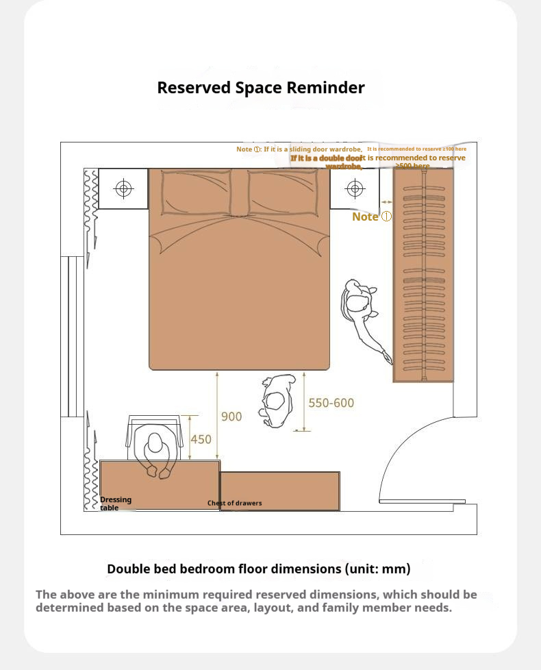 Black Walnut Solid Wood Modern Minimalist Bed