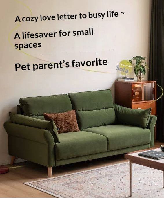 Modern High Back Fabric Sofa with Scratch Resistant Upholstery