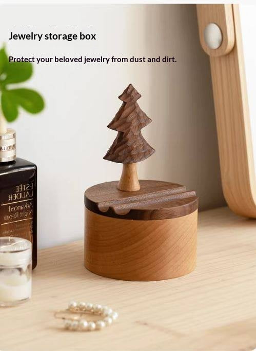 Black Walnut, Beech Solid Wood Phone Stand