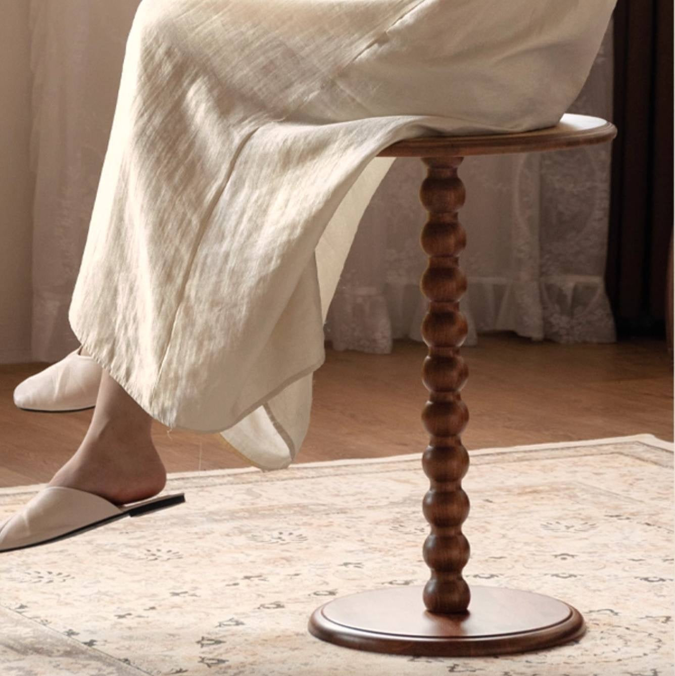 Black Walnut Solid Wood American Retro Style Side Table