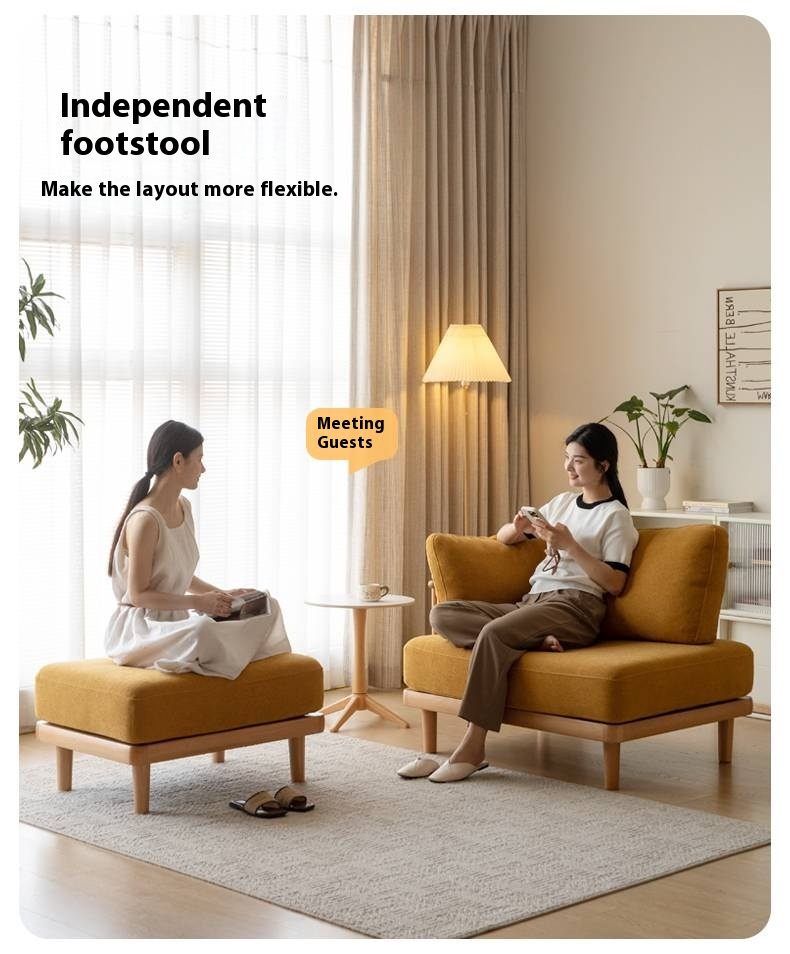 European Beech Wood Fabric Free Combination Sofa