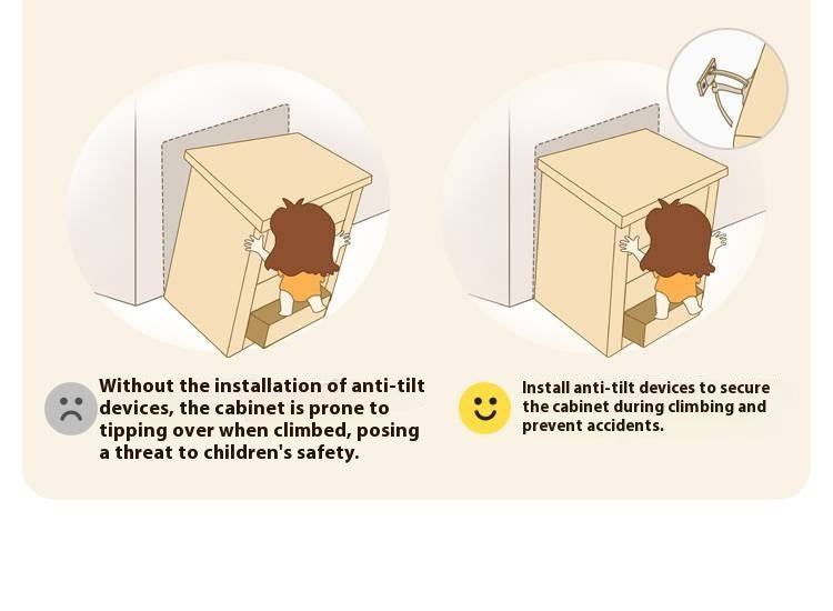 Oak Solid Wood Modern Children's Wardrobe