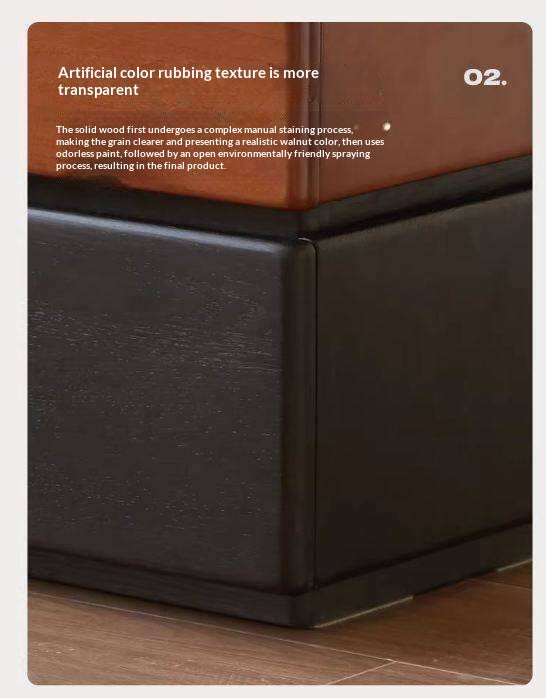 Ash, Poplar Solid Wood Nightstand