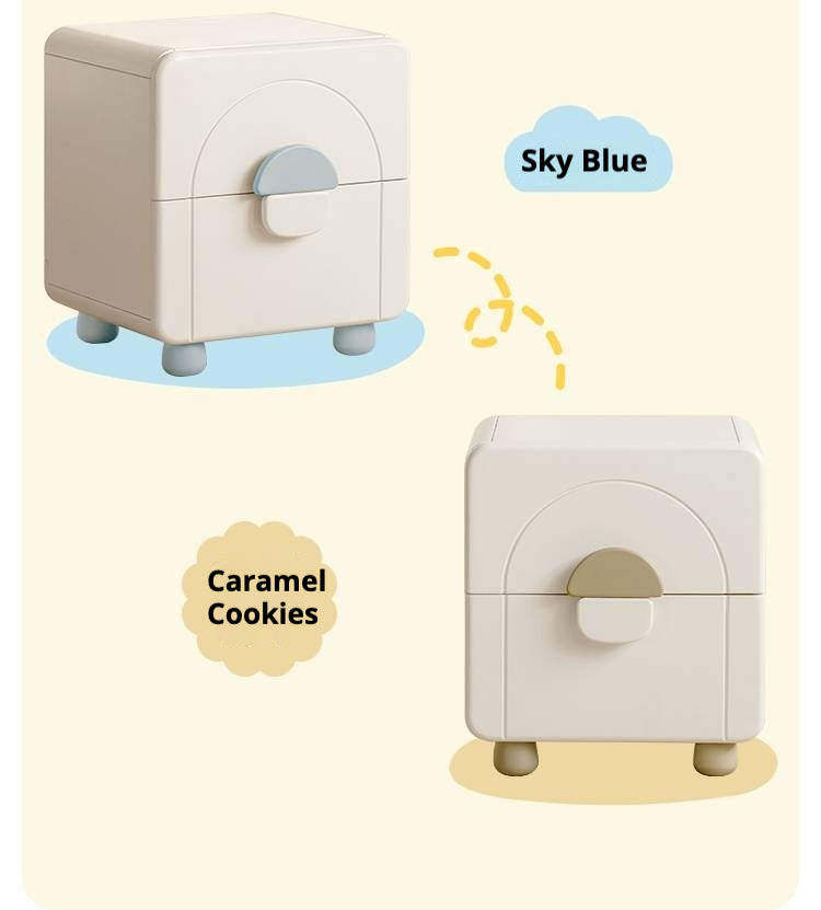 Rubber Wood Solid Wood Children's Nightstand.
