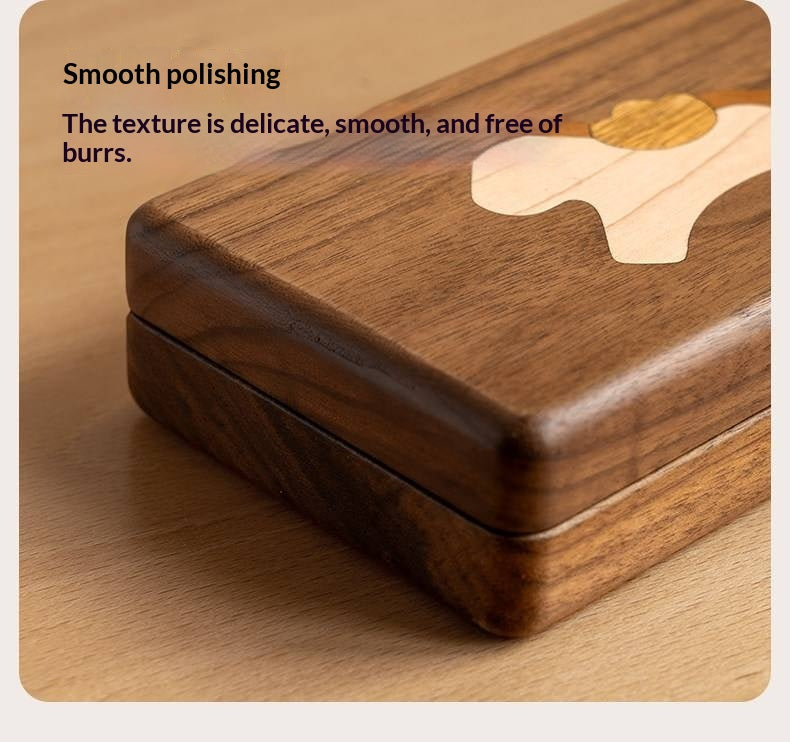 Black walnut, Cherry Solid Wood Handmade Jewelry Box