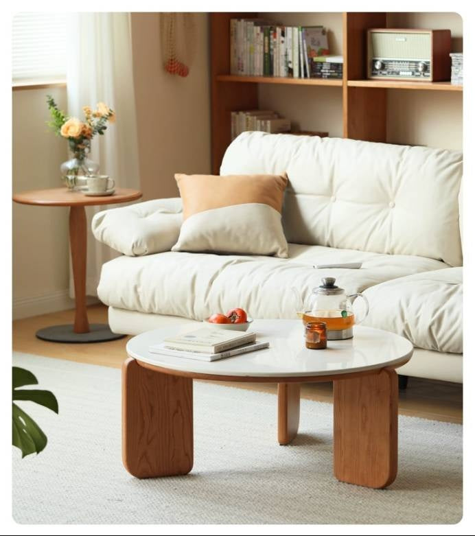 Cherry Solid Wood Slab Coffee Table