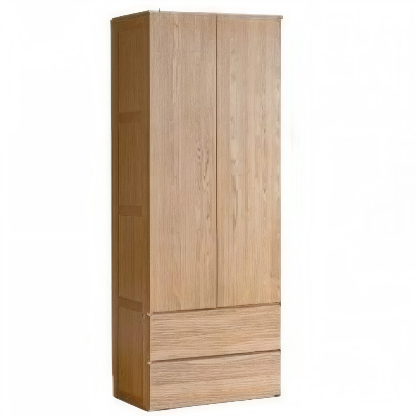 Ash Solid Wood Open Door Storage Cabinet